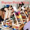72 Pcs Paint and Sip Kit for Adults, 12 Set Pre-Drawn Canvas Painting Kits 8x10 Inch with Easels, Aprons, Brushes, Paints & Palettes, Seaside Sunset Bulk DIY Party Set for Birthdays, Date Night & Events